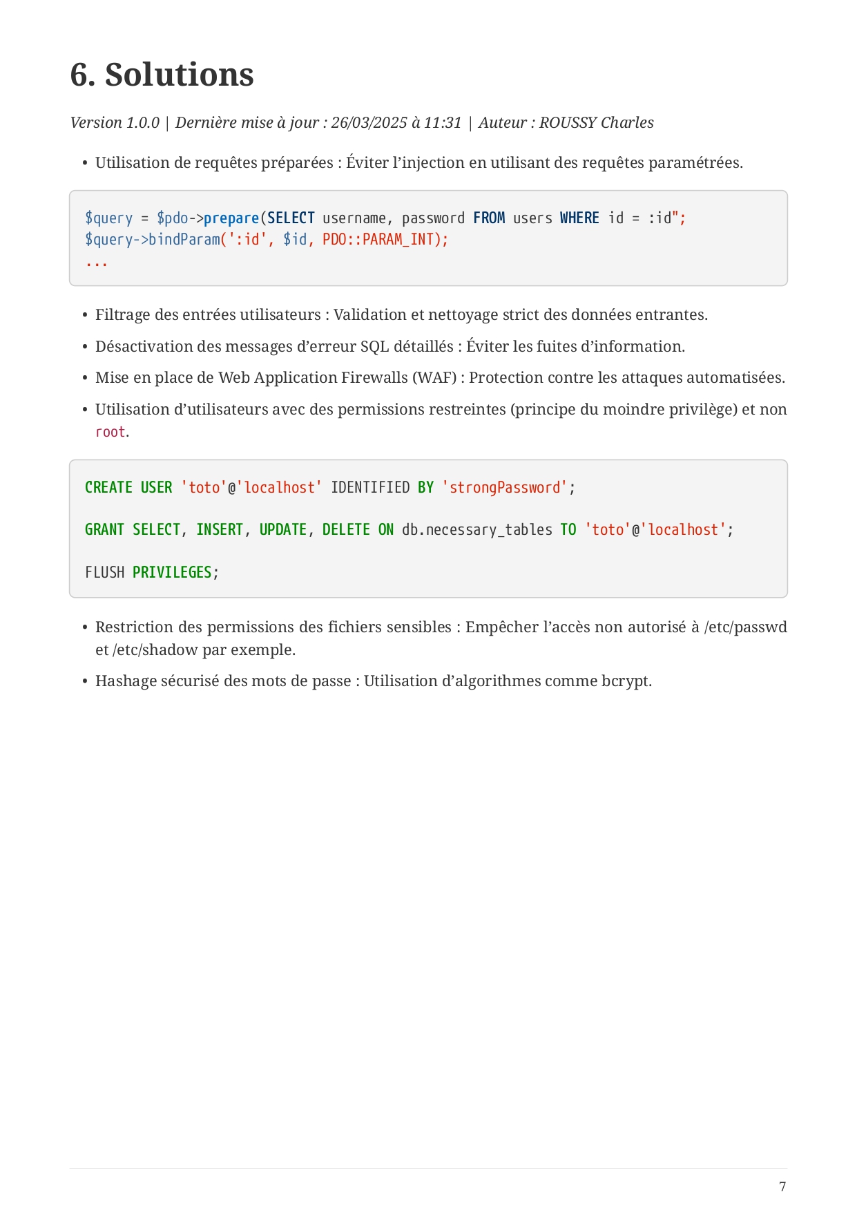 Score Web Server Root-Me